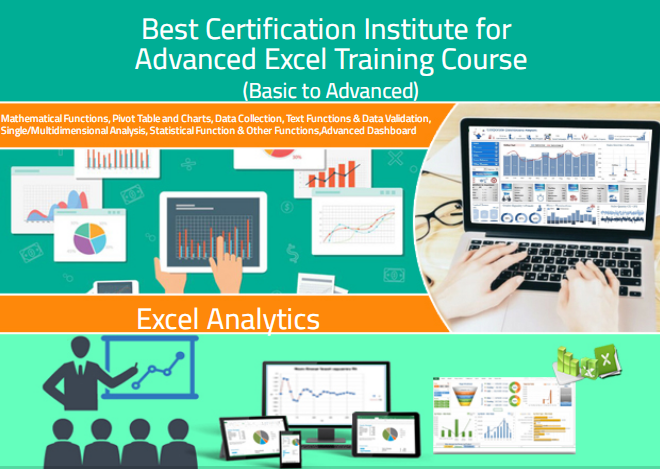 Advanced Excel Course in Delhi, Laxmi Nagar, SLA Institute, VBA, MS Access & SQL Certification with 100% Job Guarantee 