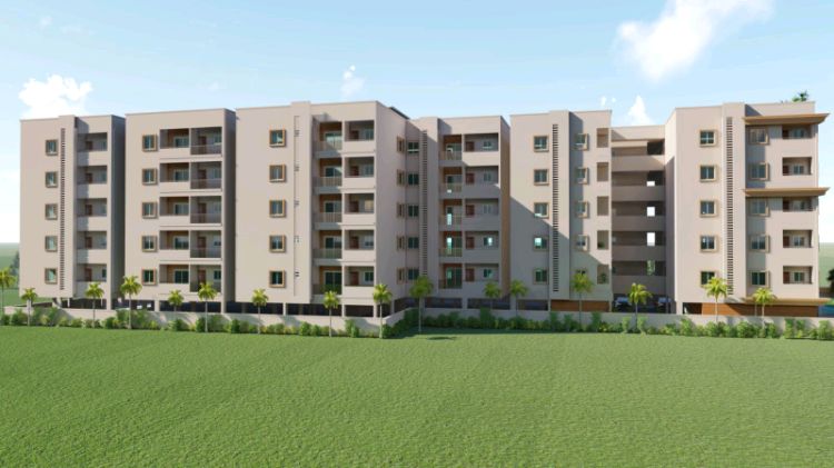 Pride Landmark has spread over 22 guntas or 24,000 sft Land Area with a Parking Floor plus 5 Living floors. An accommodation of 75 Luxury Edition Flat