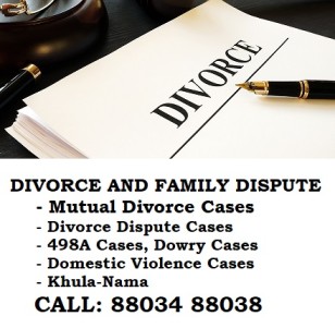 Divorce and Family Dispute Cases Call Now 88034 88038
