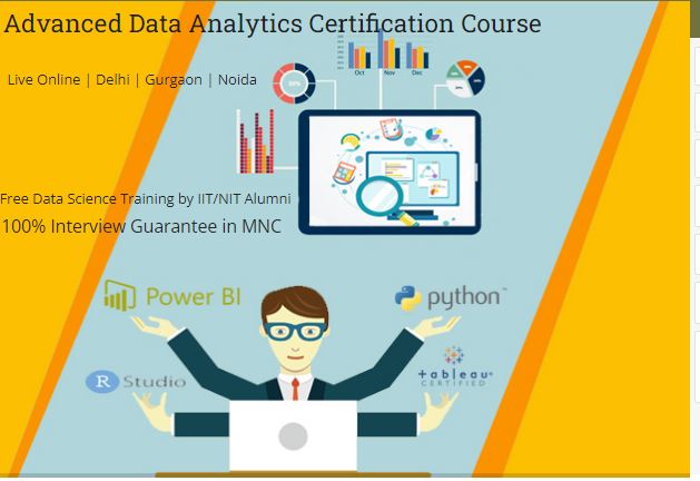 Best trainers for Data Analytics in Delhi NCR, Excel, VBA, SQL, Power BI, and Free Data Science Certification till 30 Aug 2025,  