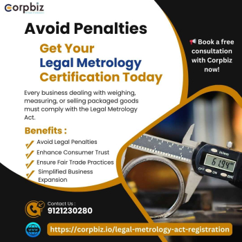 Avoid Penalties: Get Your Legal Metrology Certification Today