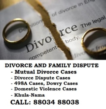 Divorce and Family Dispute Cases Call Now 88034 88038