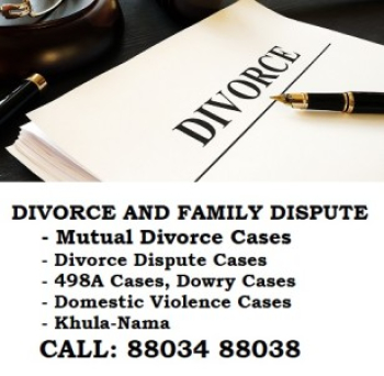 Divorce and Family Dispute Cases Call Now 88034 88038